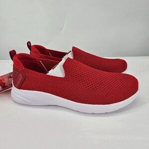 Dream Seek Red Mesh Slip-On Sneaker